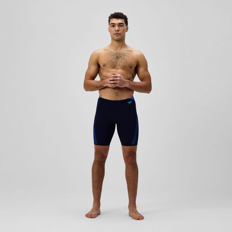Jammery pływackie męskie Speedo Hyper Boom Splice peacoat/lagoon blue 2