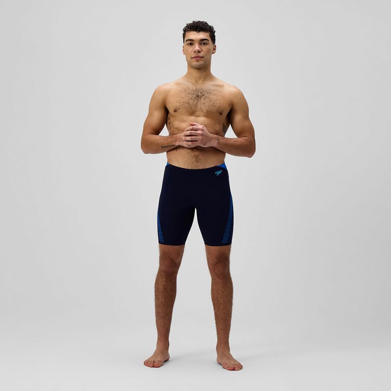 Jammery pływackie męskie Speedo Hyper Boom Splice grey lead/neon coral 2