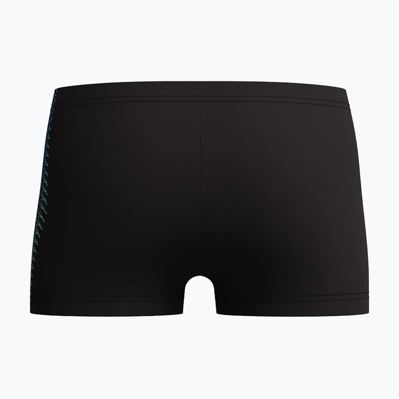 Bokserki pływackie dziecięce Speedo Plastisol Placement Aquashort black/alfalfa green 2