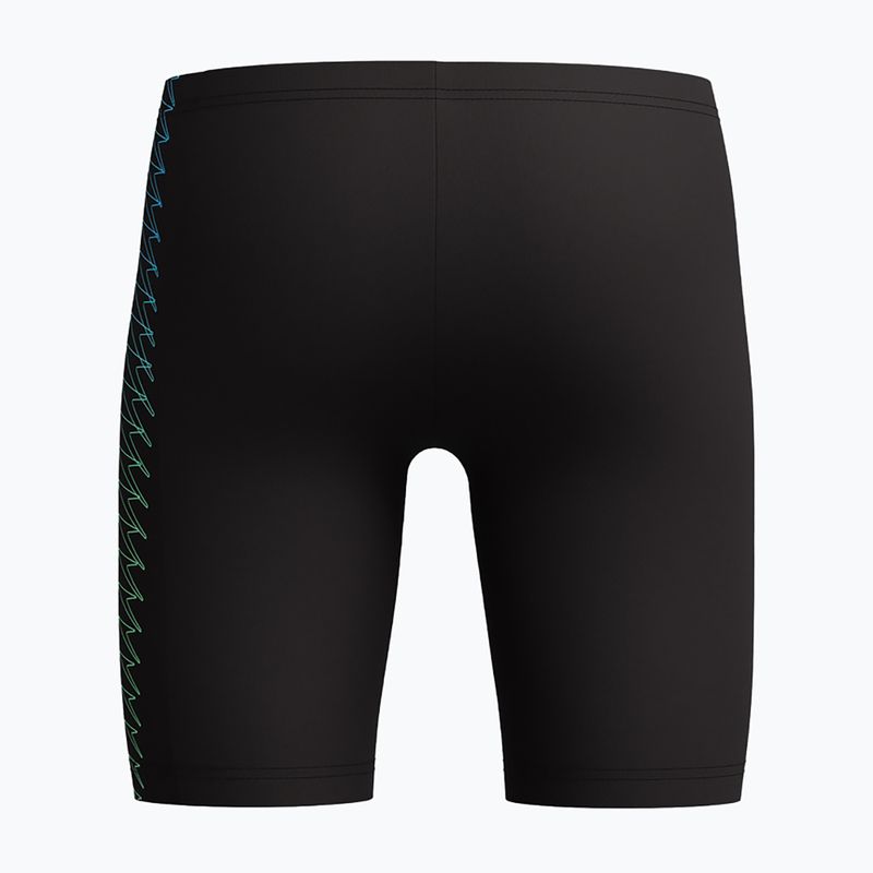 Jammery pływackie dziecięce Speedo Plastisol Placement Jammer black/alfalfa green 2