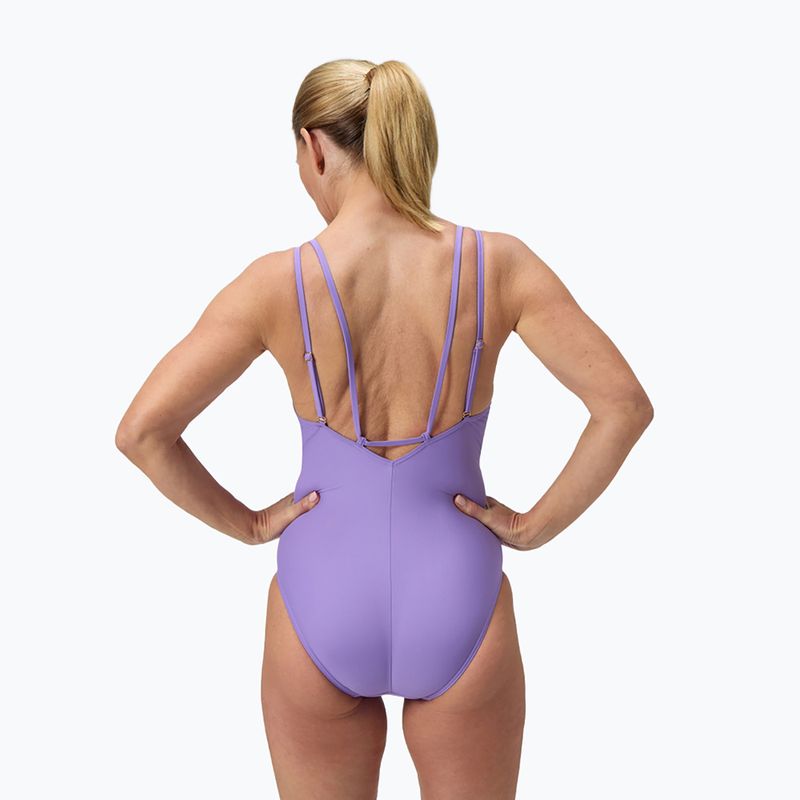 Strój pływacki jednoczęściowy damski Speedo Shaping Strappy purple mist 3