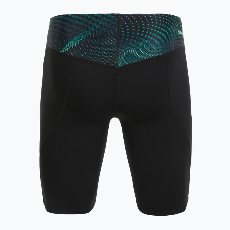 Jammery pływackie męskie Speedo Endurance+ Max Compression Jammer black/turquoise gem 2