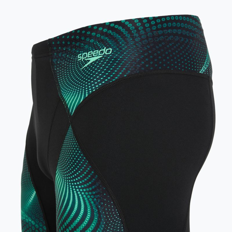 Jammery pływackie męskie Speedo Endurance+ Max Compression Jammer black/turquoise gem 3