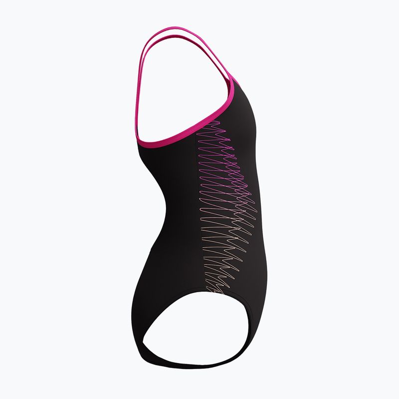 Strój pływacki jednoczęściowy dziecięcy Speedo Platisol Placement Thinstrap Muscleback flare pink 4