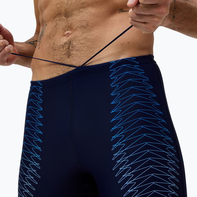 Jammery pływackie męskie Speedo Duo Logo Print Mid Jammer navy/sugar blue 5