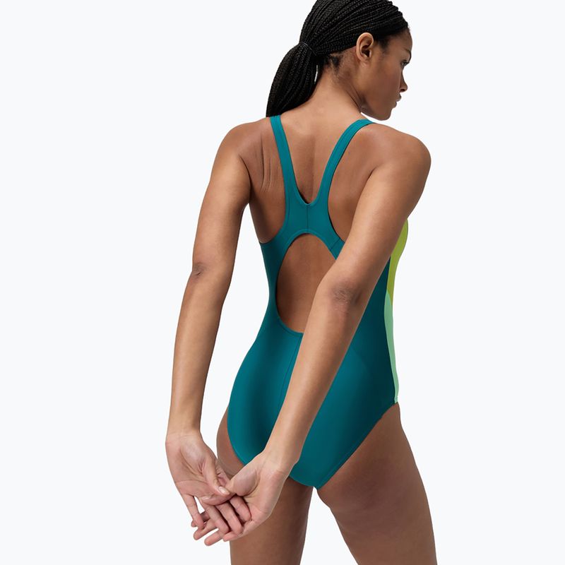 Strój pływacki jednoczęściowy damski Speedo Colourblock 2.0 deep emerald 3
