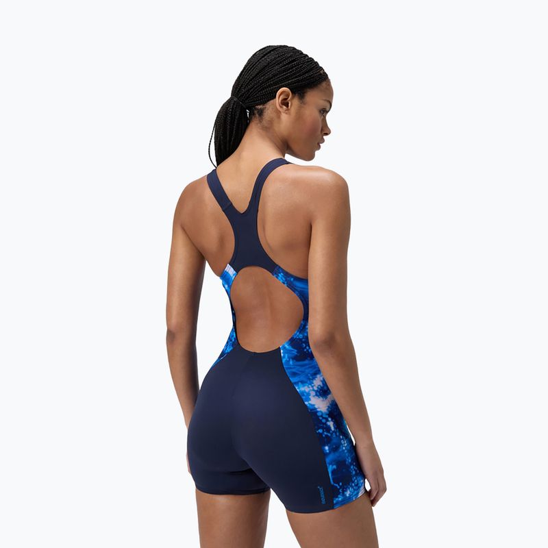 Strój pływacki jednoczęściowy Speedo Digital Printed Legsuit peacoat 3