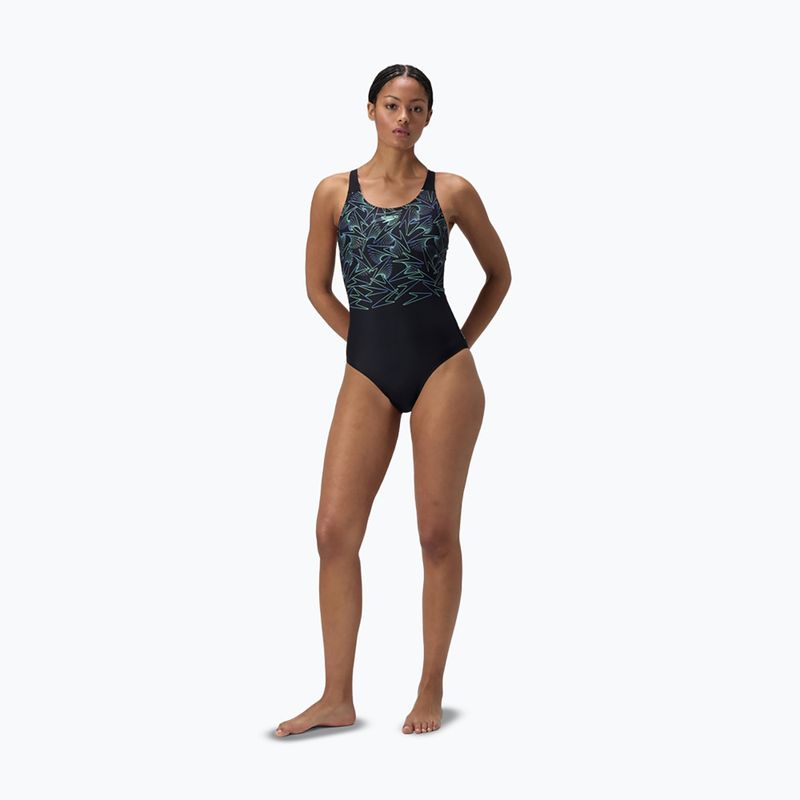 Strój pływacki jednoczęściowy damski Speedo HyperBoom Placement Muscleback alfalfa green 2