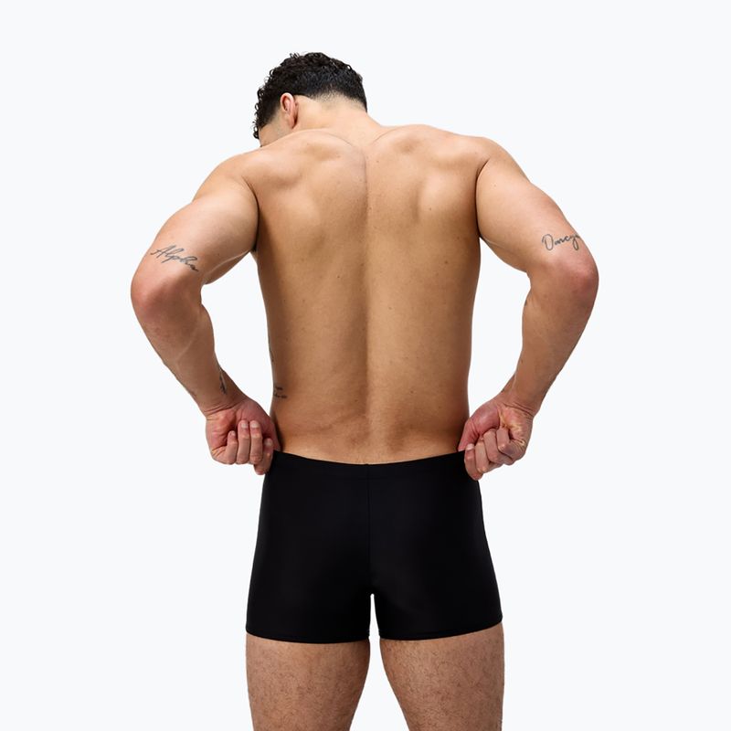 Bokserki pływackie męskie Speedo Medley Logo Aquashort black/lead grey 3