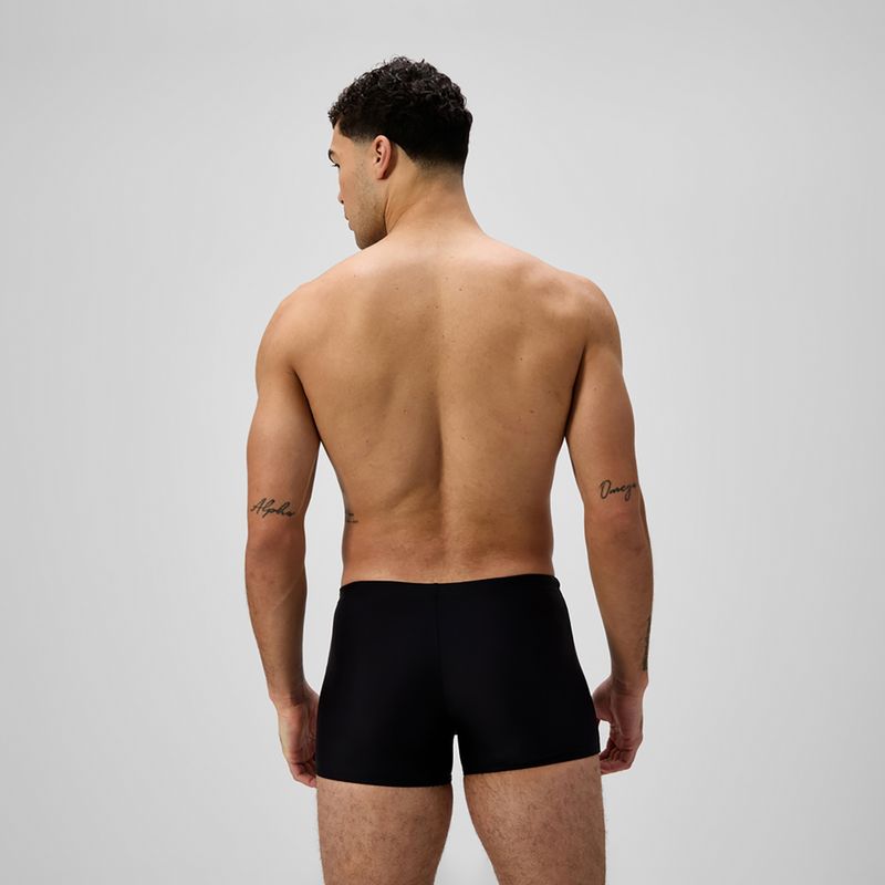 Bokserki pływackie męskie Speedo Medley Logo Aquashort black/alfalfa green 3