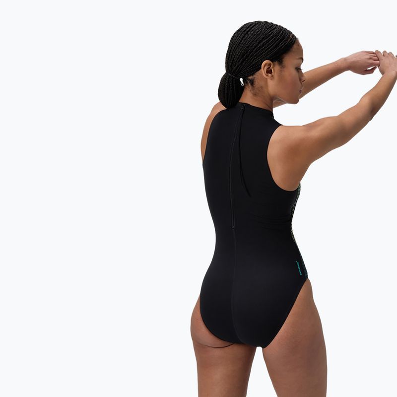 Strój pływacki jednoczęściowy damski Speedo Printed Hydrasuit turquiose gem 3