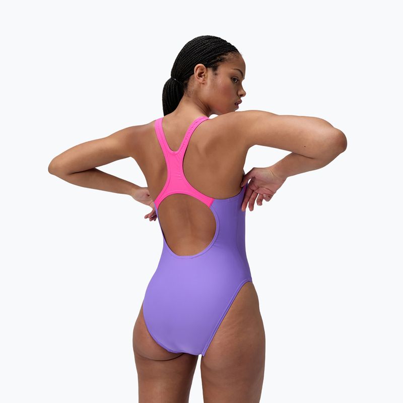 Strój pływacki jednoczęściowy Speedo Medley Logo Medalist indigo glow 3