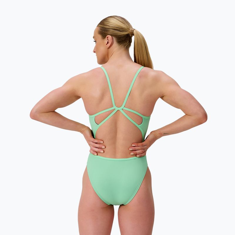 Strój pływacki jednoczęściowy damski Speedo FL Solid Web Back alfalfa green 2