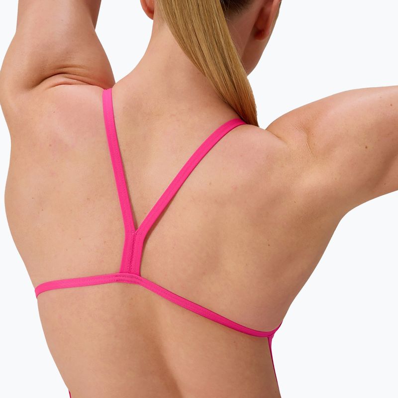 Strój pływacki jednoczęściowy damski Speedo FL Solid V-Back flare pink 4