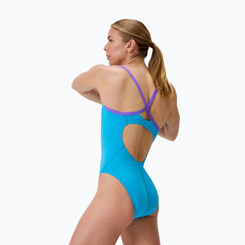Strój pływacki jednoczęściowy damski Speedo FL Solid Flyback 2.0 picton blue/indigo glow 3