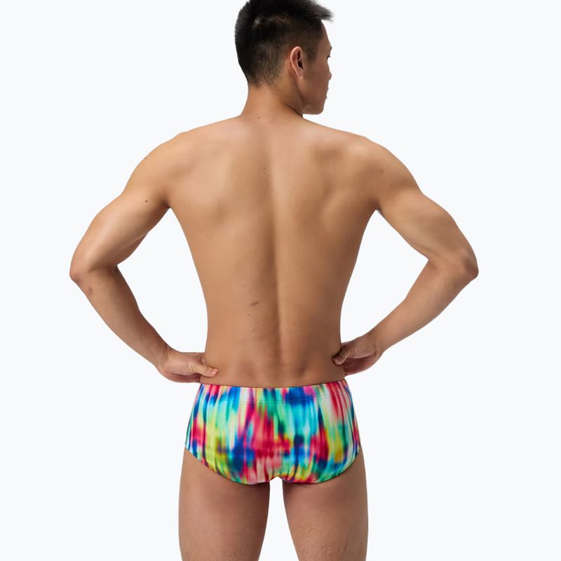 Bokserki pływackie męskie Speedo Printed 13.5 cm Brief prismatic paradise/ruby 3