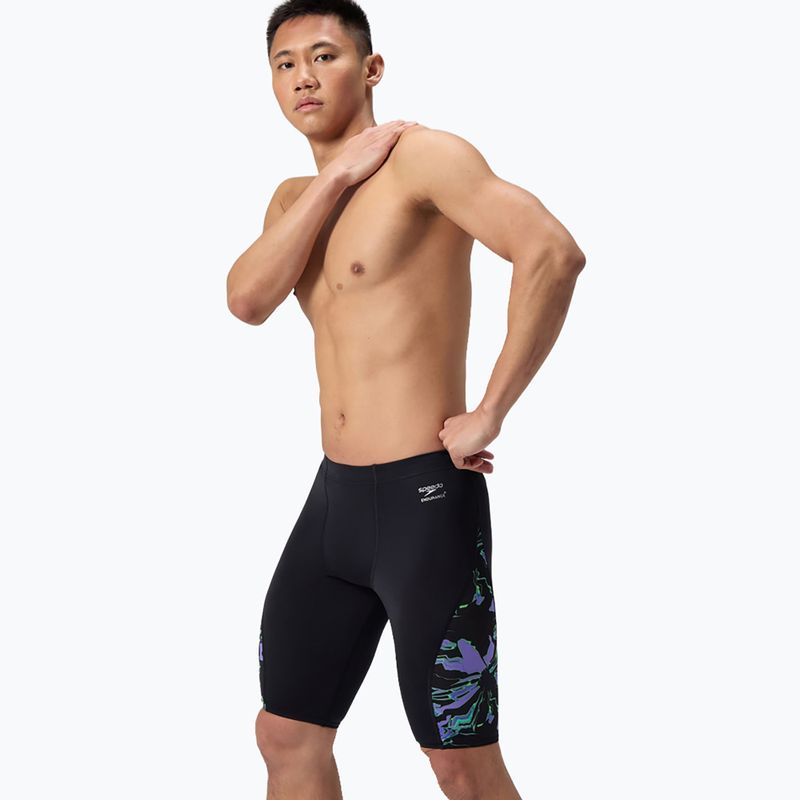 Jammery pływackie męskie Speedo ML Printed Side Spliced gloral glitch/black 4