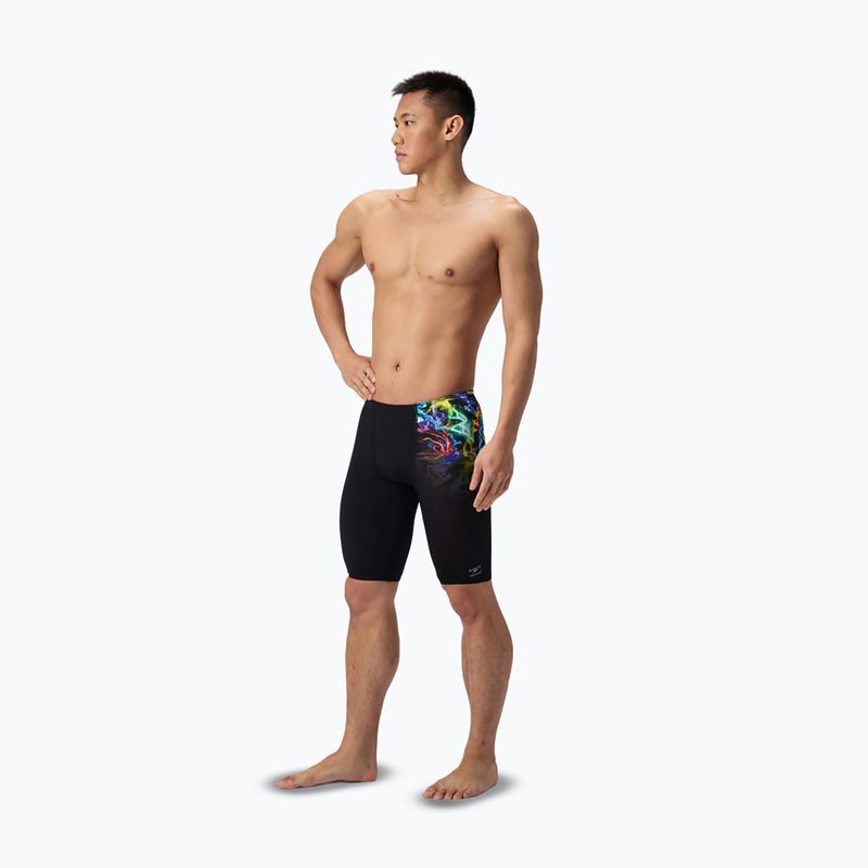 Jammery pływackie męskie Speedo Placement Printed static volta/black 2