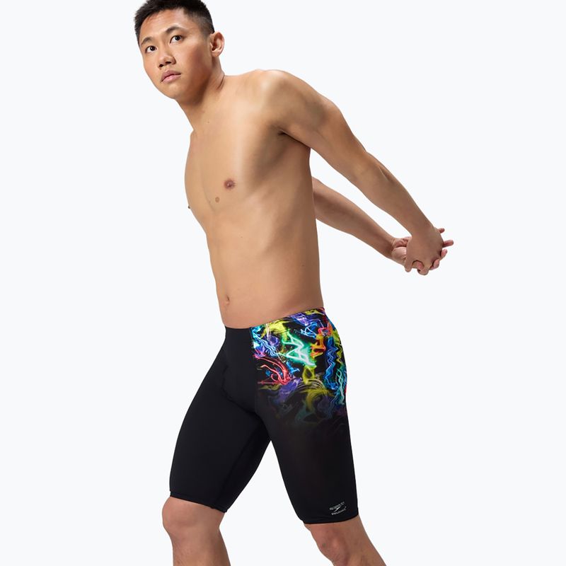 Jammery pływackie męskie Speedo Placement Printed static volta/black 4