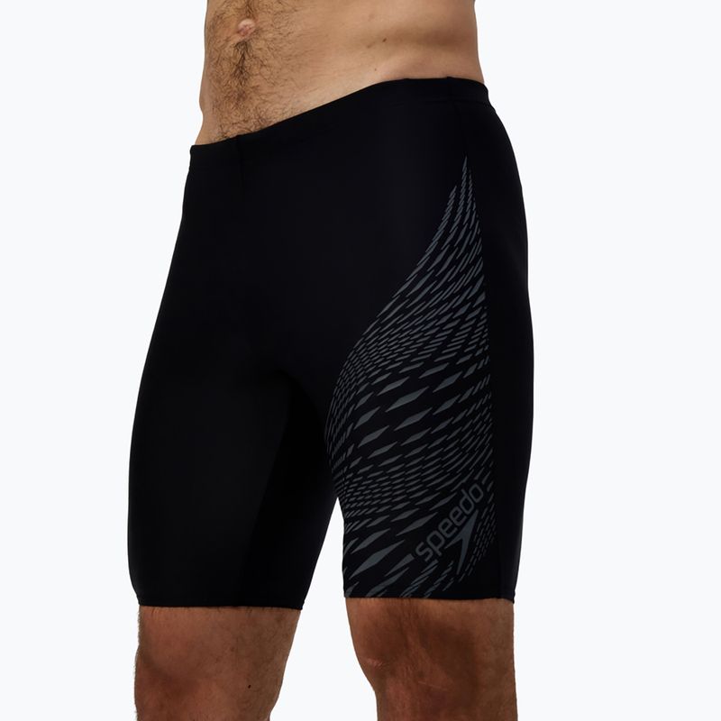 Jammery pływackie męskie Speedo Medley Logo Jammer black/lead grey 5