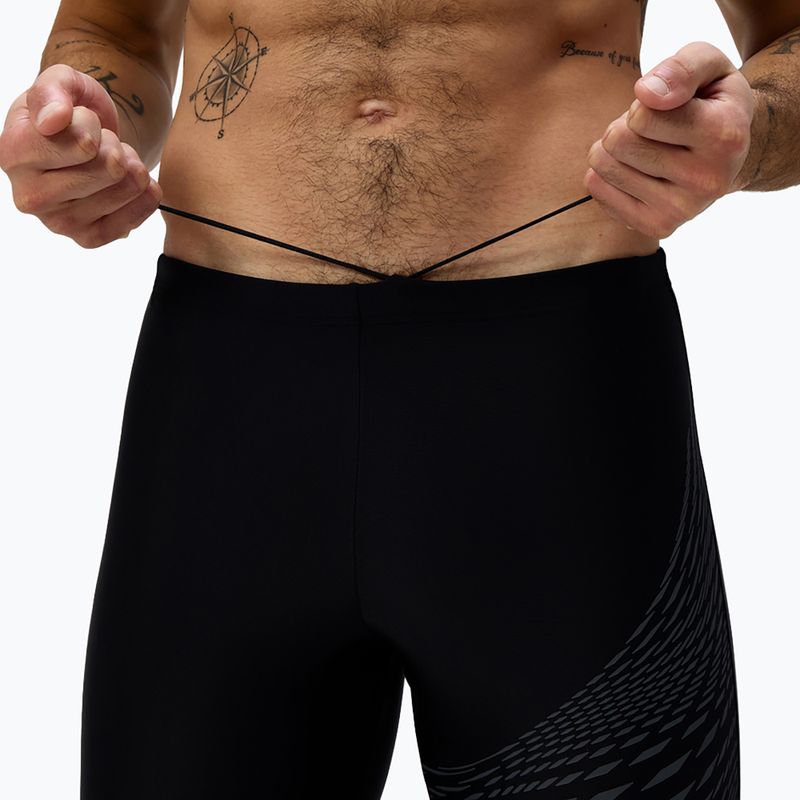 Jammery pływackie męskie Speedo Medley Logo Jammer black/lead grey 6