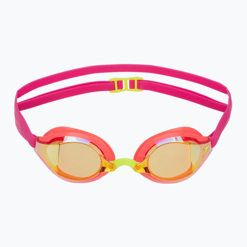 Okulary do pływania Speedo Fastskin Speedsocket 2 Mirror neon melon/vermillion/gold mirror 2