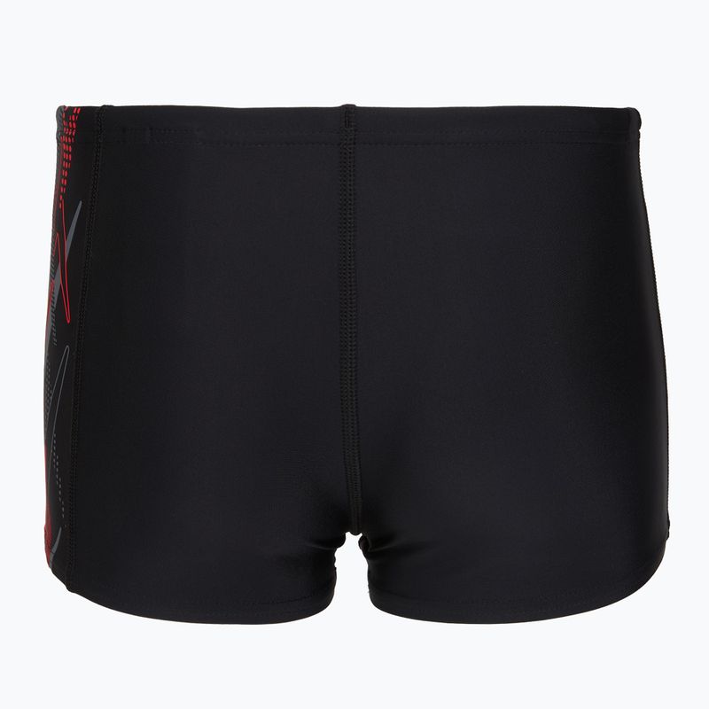 Bokserki kąpielowe chłopięce Speedo Plastisol Placement Aquashort anthracite/hrr 2