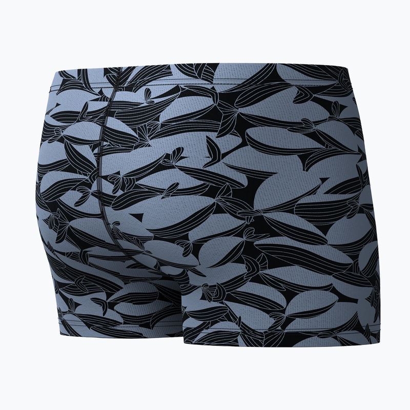 Bokserki kąpielowe męskie Speedo Print Beachstar Square Leg Anthracite/Coin Grey 7