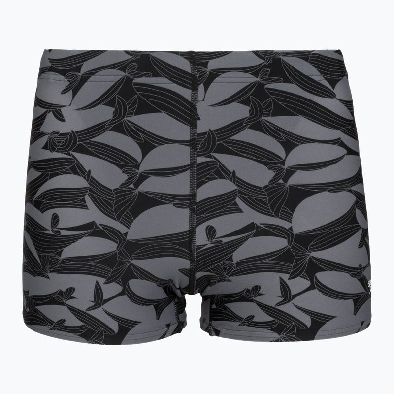 Bokserki kąpielowe męskie Speedo Print Beachstar Square Leg Anthracite/Coin Grey 5