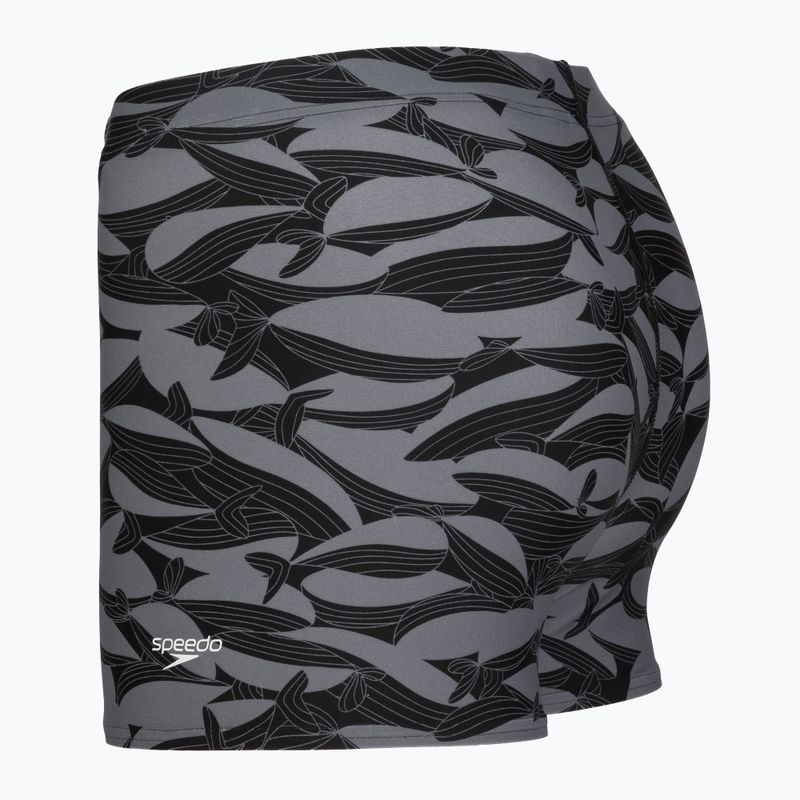 Bokserki kąpielowe męskie Speedo Print Beachstar Square Leg Anthracite/Coin Grey 7