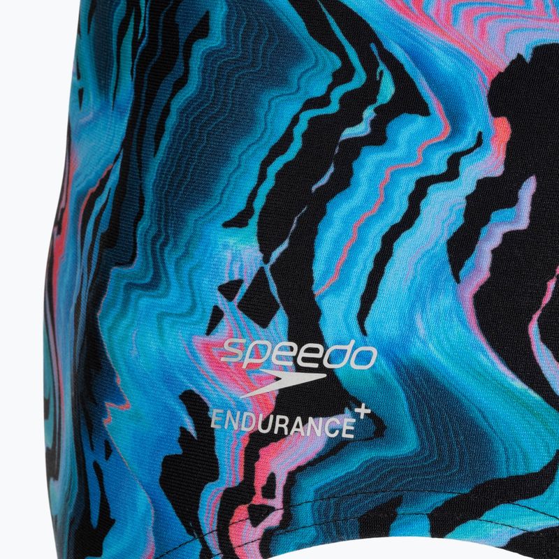 Strój pływacki jednoczęściowy damski Speedo Printed Web Back canyon ombre/black 3