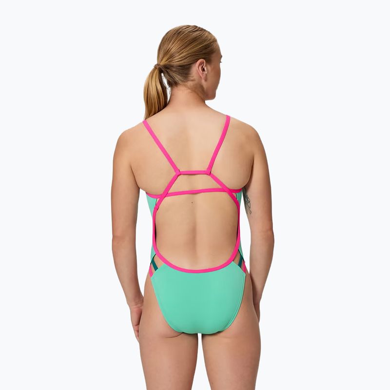 Strój pływacki jednoczęściowy damski Speedo Solid Tri aqua breeze 2