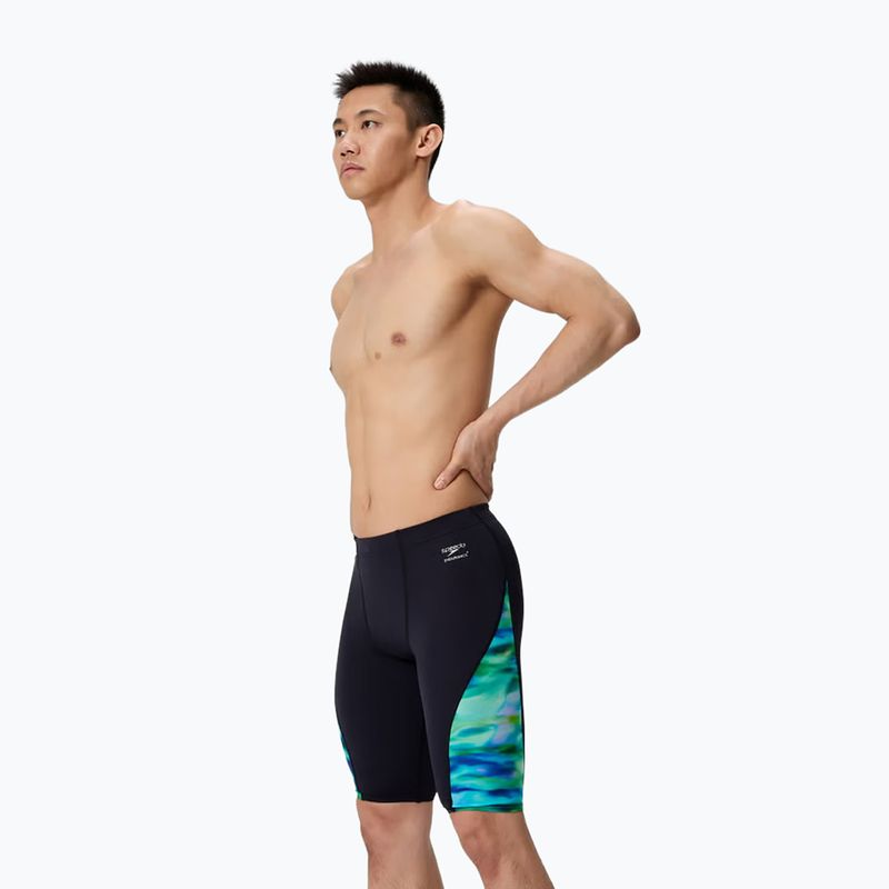 Jammery pływackie męskie Speedo Printed Side Spliced sunset grove/black 3