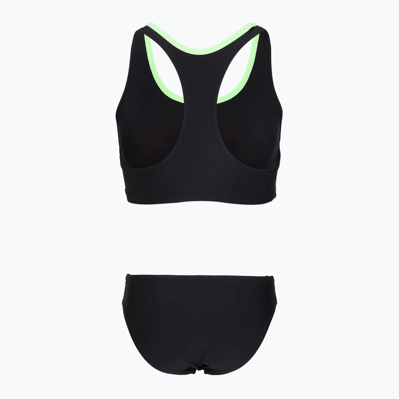 Strój kąpielowy dwuczęściowy damski Speedo Placement Raceback 2pc anthracite/clover 2