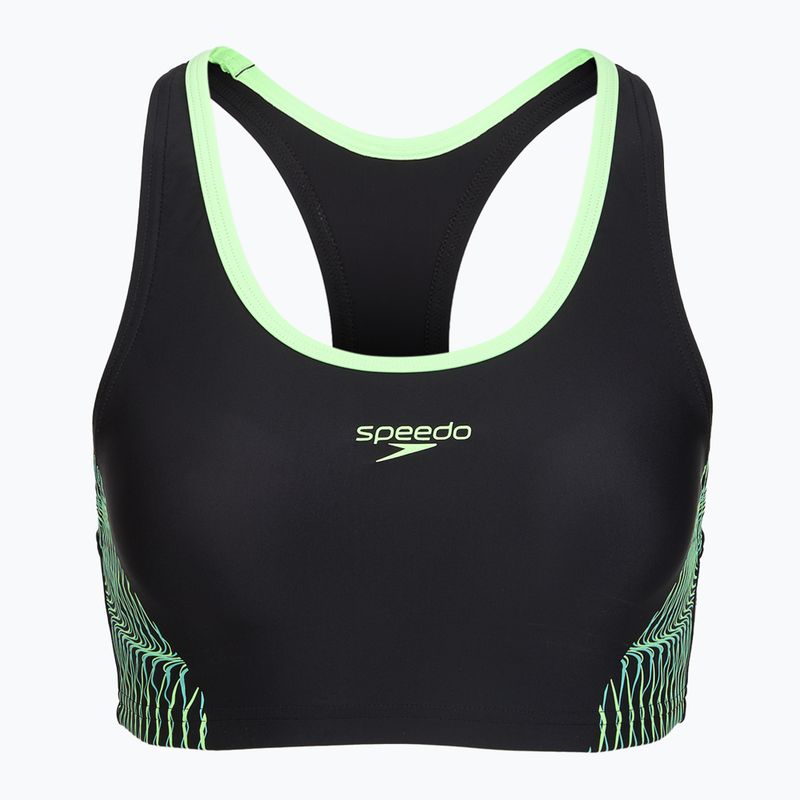 Strój kąpielowy dwuczęściowy damski Speedo Placement Raceback 2pc anthracite/clover 3
