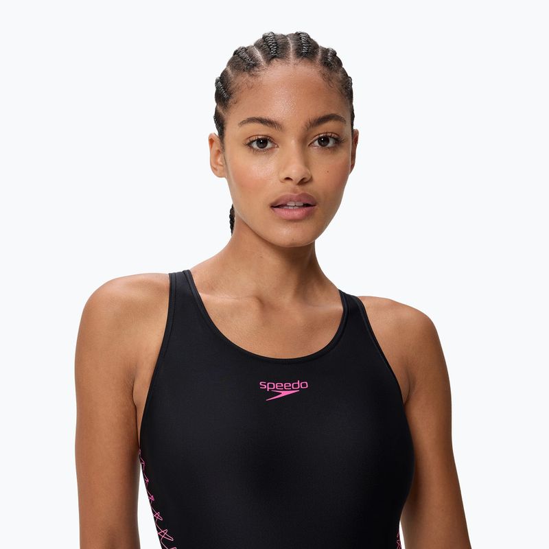 Strój pływacki jednoczęściowy damski Speedo Placement Muscleback anthracite/clover 4