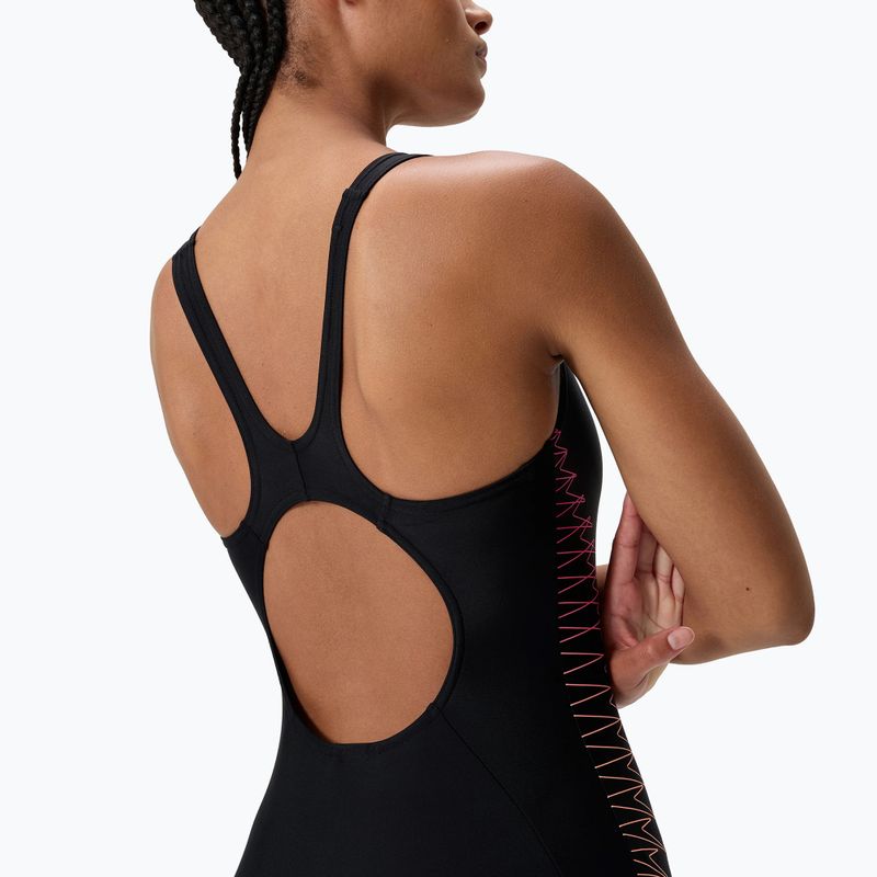 Strój pływacki jednoczęściowy damski Speedo Placement Muscleback anthracite/clover 5