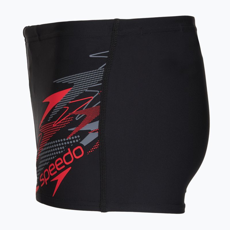 Bokserki kąpielowe chłopięce Speedo Medley Logo Aquashort Anthracite/Hrr 3