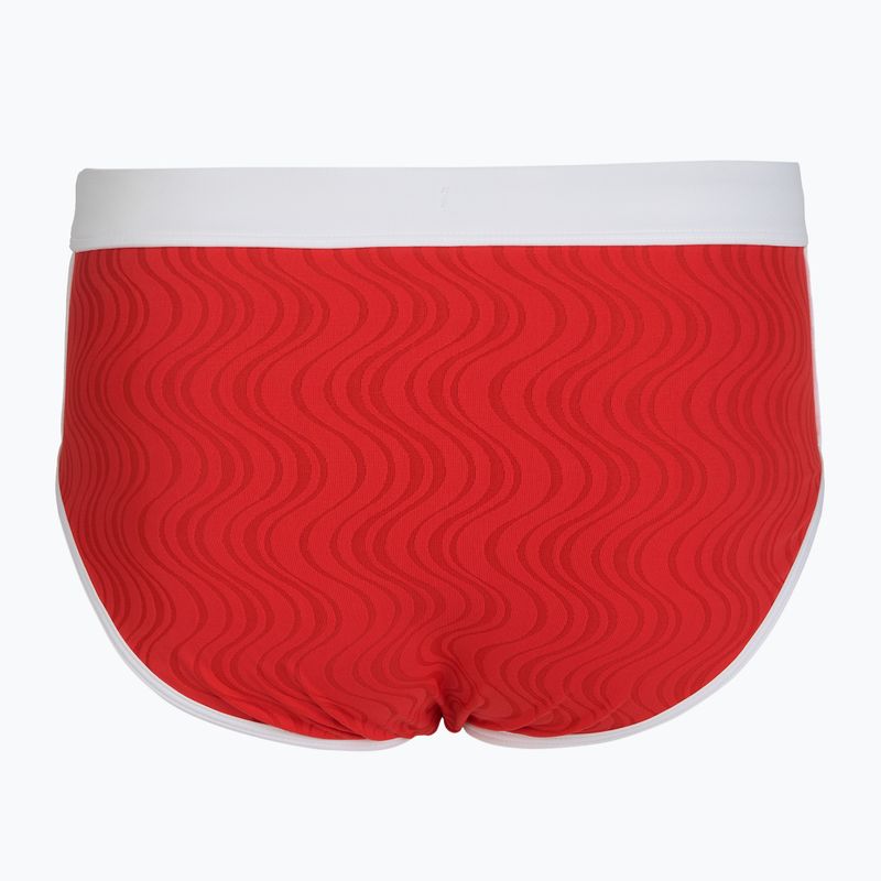 Slipy pływackie męskie Speedo Texture Brief 3.5" high risk red 2