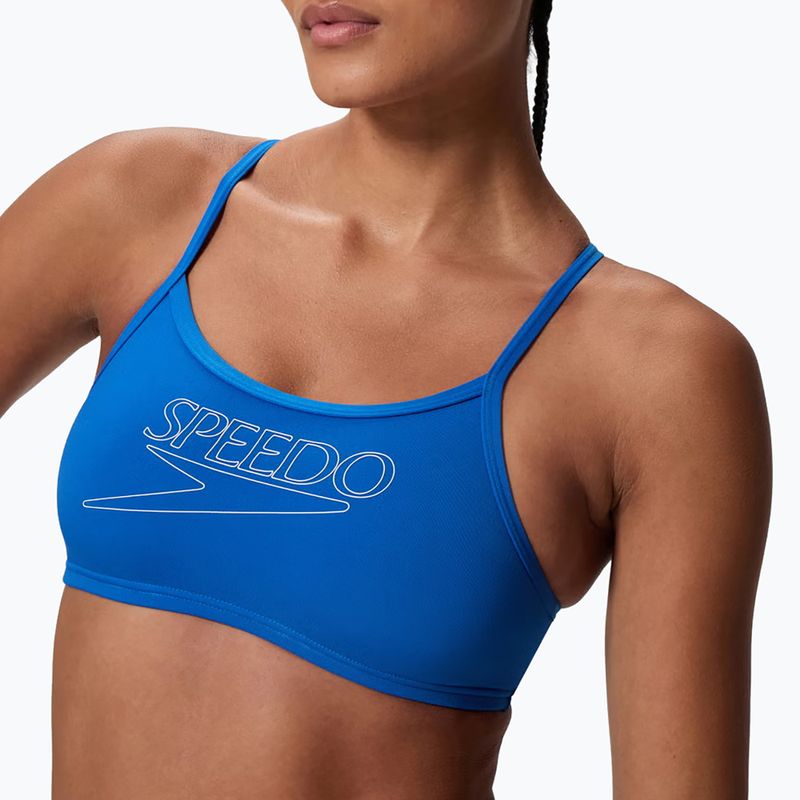 Strój pływacki dwuczęściowy damski Speedo Endurance+ Logo Thin Strap turkish sea 3