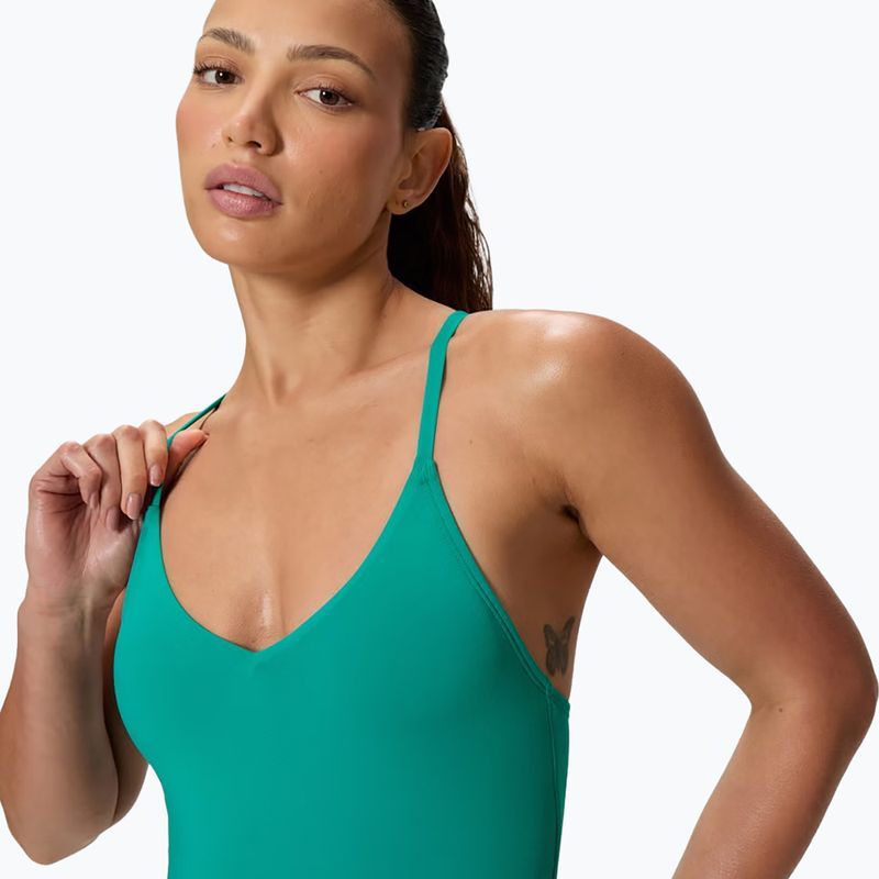 Strój pływacki jednoczęściowy damski Speedo Solid V-Neck peacock teal 4