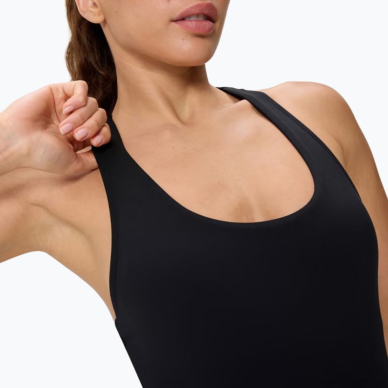 Strój pływacki jednoczęściowy damski Speedo Solid Scoop Neck anthracite 4