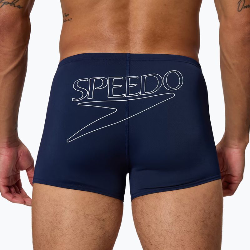 Bokserki pływackie męskie Speedo Endurance+ Logo Aquashort peacoat 5