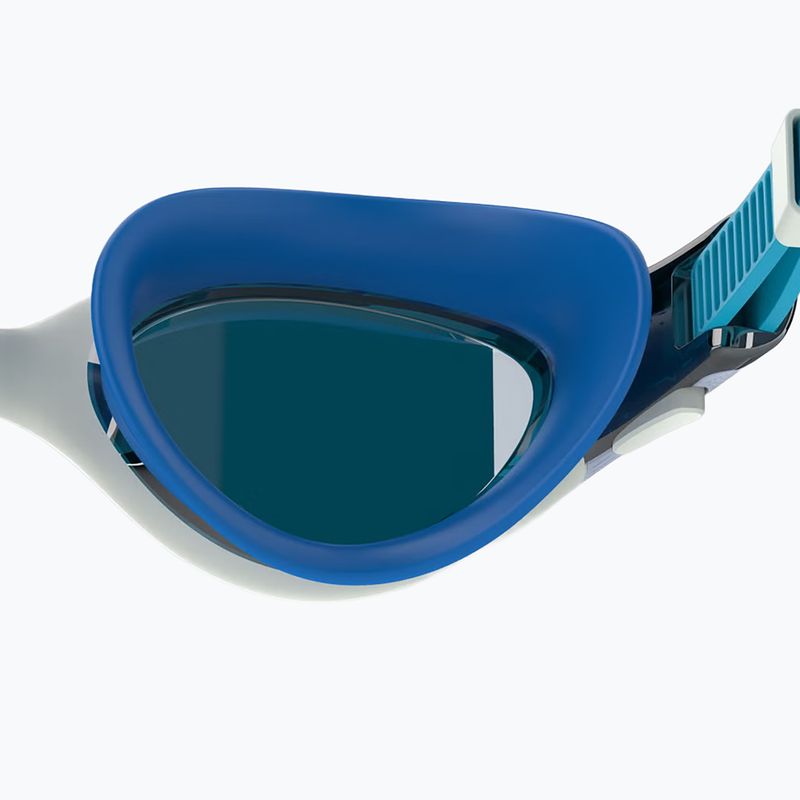Okulary do pływania damskie Speedo Biofuse 2.0 Mirror light honeydew/cobalt/silver mirror 4
