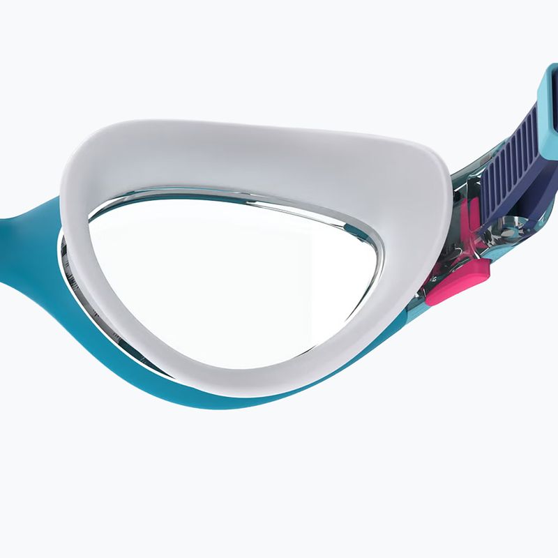 Okulary do pływania damskie Speedo Biofuse 2.0 mayan blue/clear 4