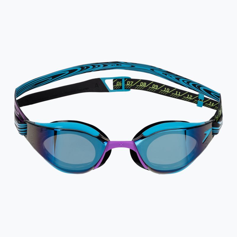 Okulary do pływania Speedo Fastskin Hyper Elite Mirror mayan blue/smoke/tropical horizon 2
