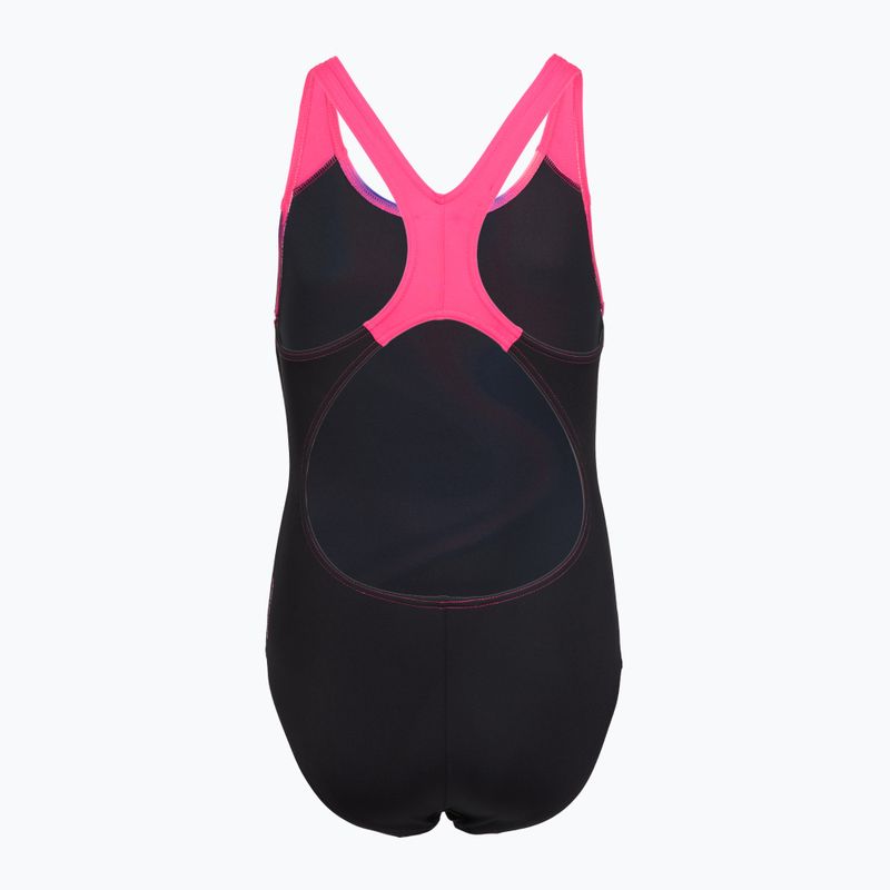 Strój kąpielowy jednoczęściowy dziecięcy Speedo Digital Placement Splashback pink/anthracite 2