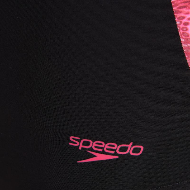 Strój pływacki jednoczęściowy damski Speedo Shaping LunaLustre Printed anthracite/ruby 3