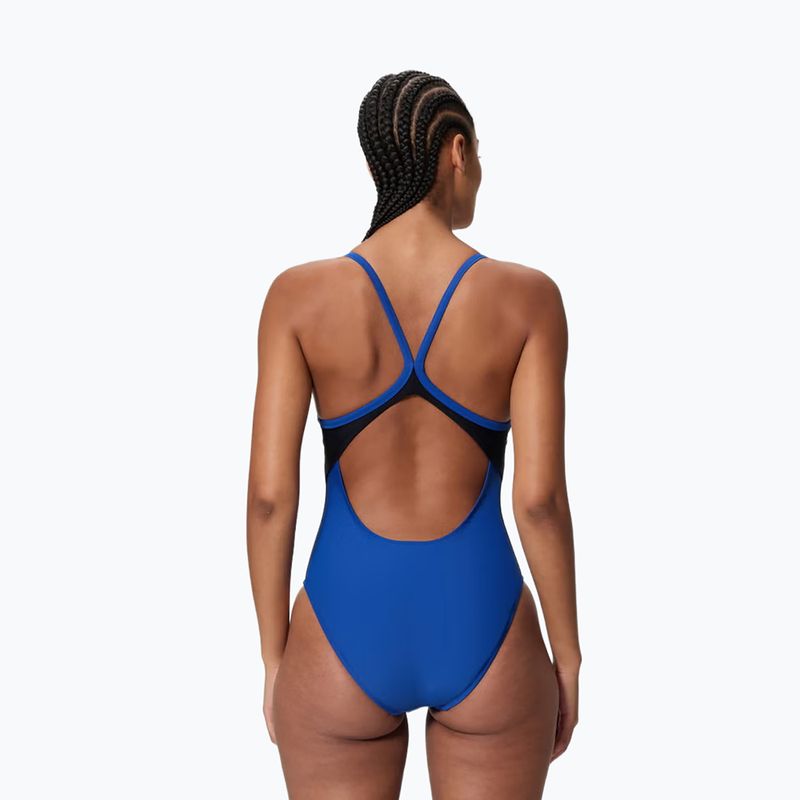 Strój pływacki jednoczęściowy damski Speedo Solid Racerback zaffre blue/anthracite 2