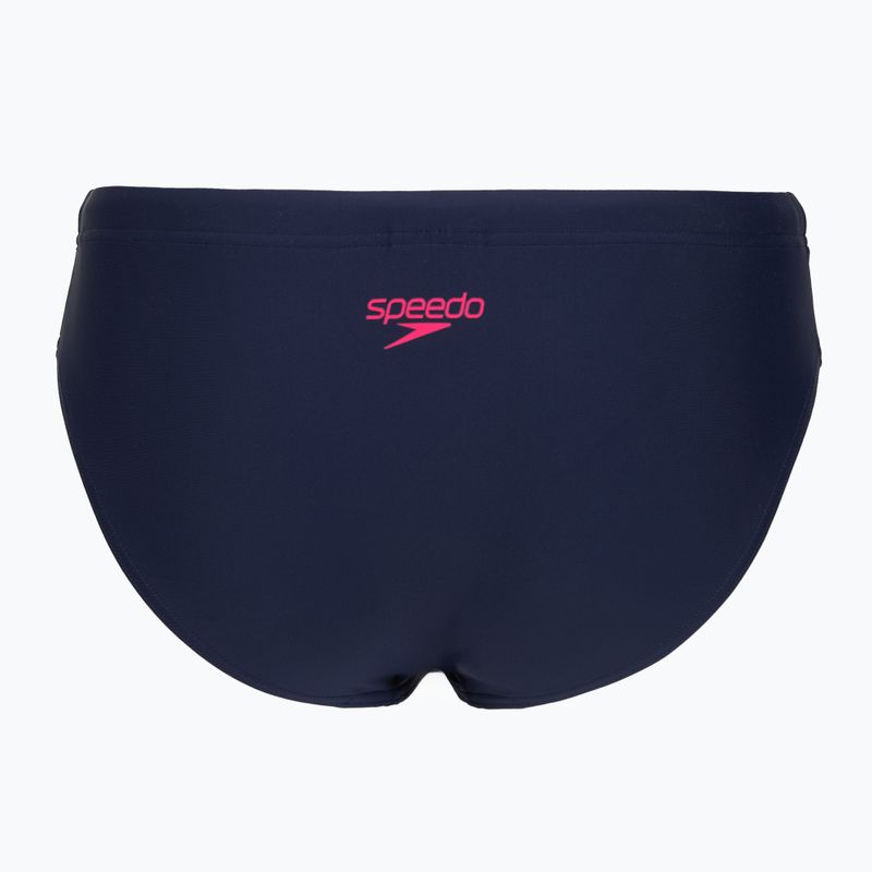 Strój pływacki jednoczęściowy damski Speedo Colourblock Splice 2.0 peacoat/pink 7